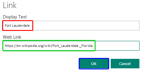 Link window Link window