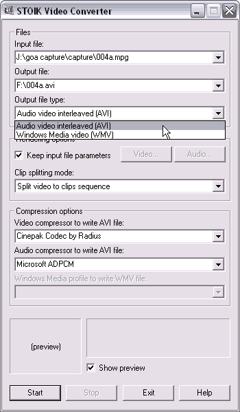 Stoik Video Converter interface