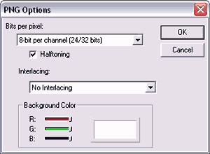 PNG options