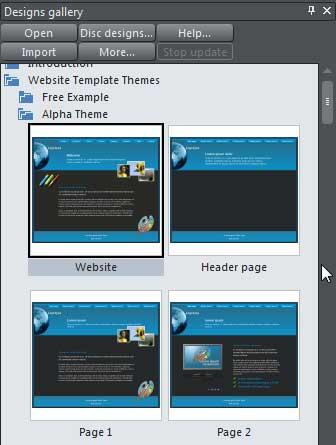 xara web designer premium e store template